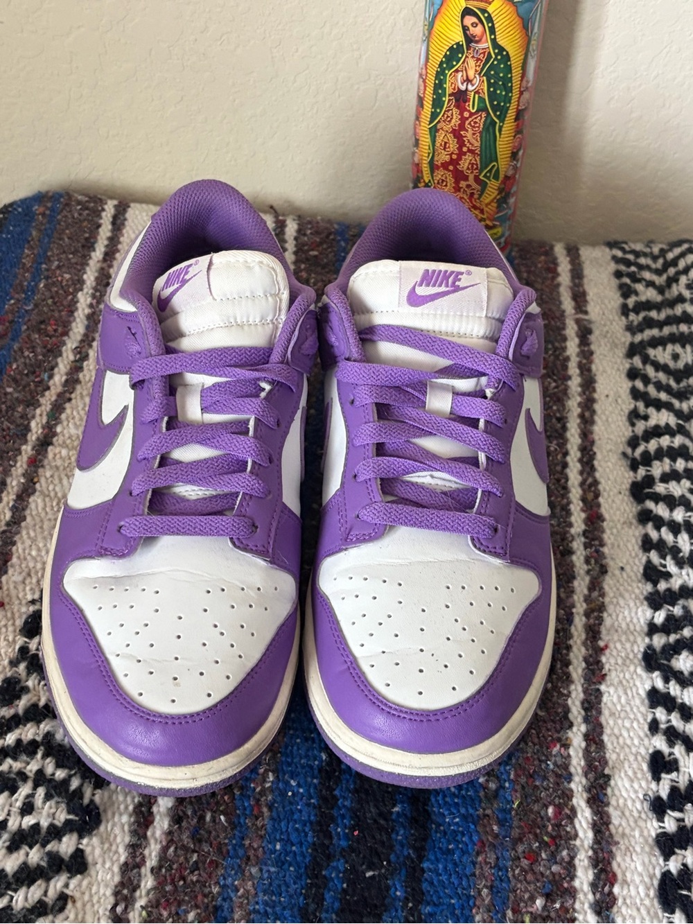 Nike Women’s Purple and White Low-Top Sneakers